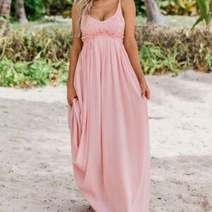Pink Lily Blush Maxi Dress